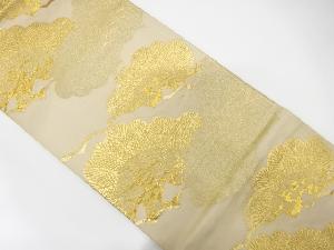 アンティーク　雲取りに青海波・笠松模様織り出し袋帯（材料）